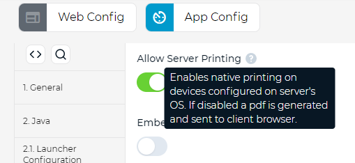 Server printing